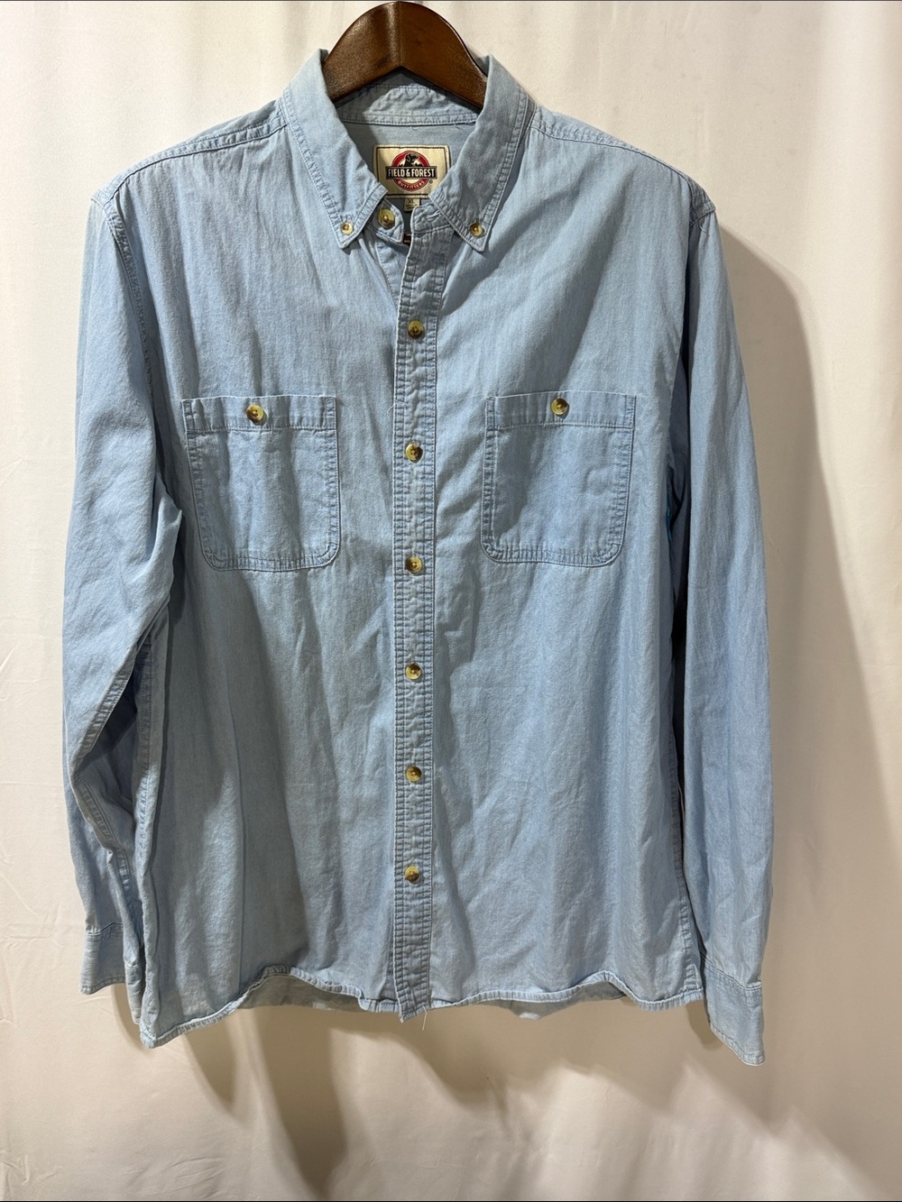 Timberland Light Blue Denim Button-Down Shirt